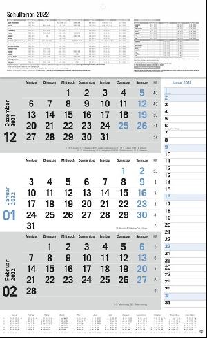 Kalendertipp: 3-Monats-Planer Klappfälzel 2022
